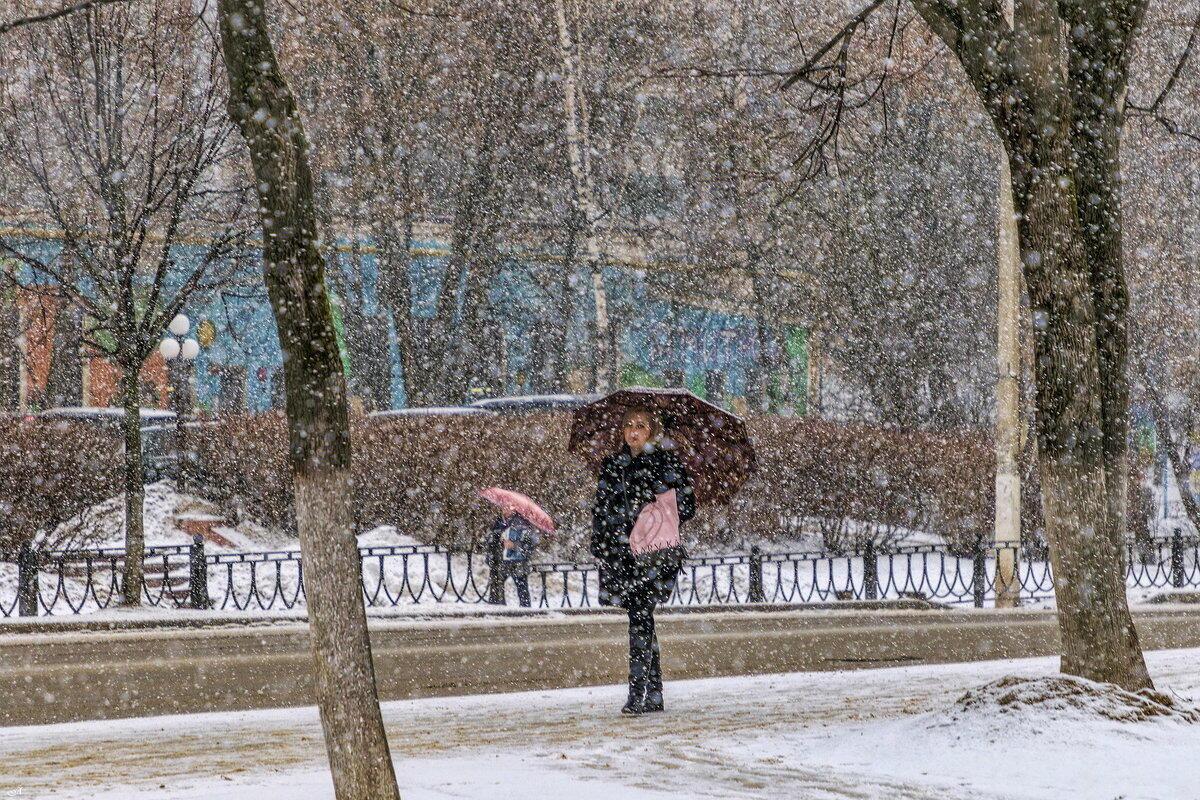 Сегодня снова сыпал снег