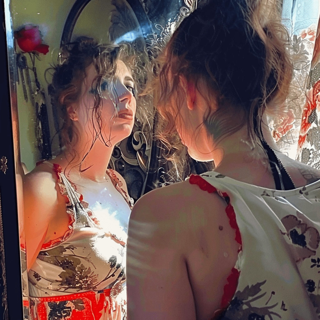 Перед зеркалом...