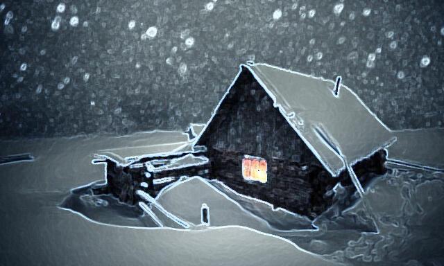 Снег на двоих, по факту - одному... (добавлено аудио)