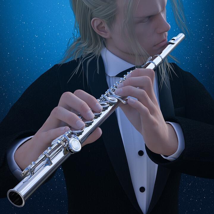 парень с флейтой