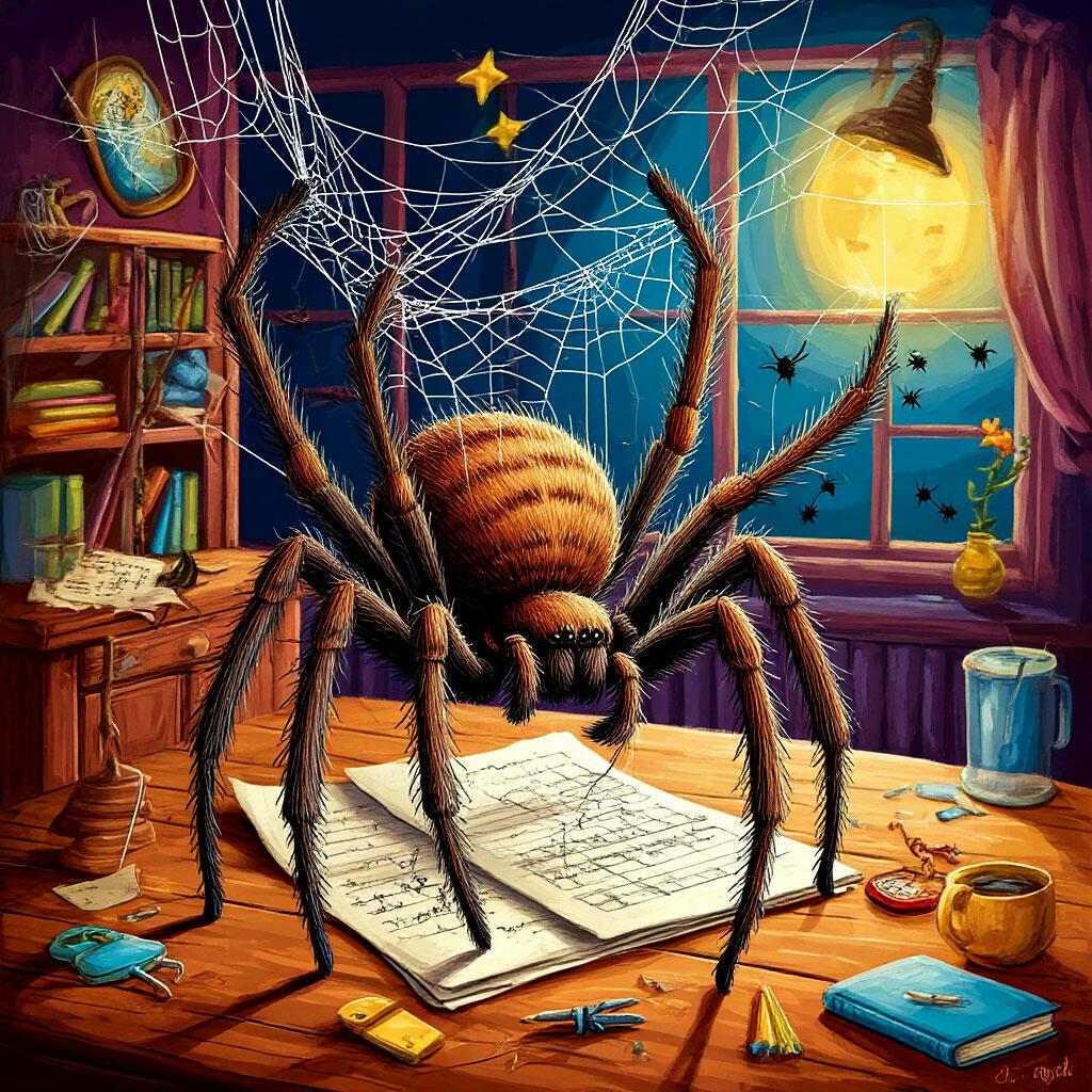 Паучок наш трудоголик (текст песенки для детей)