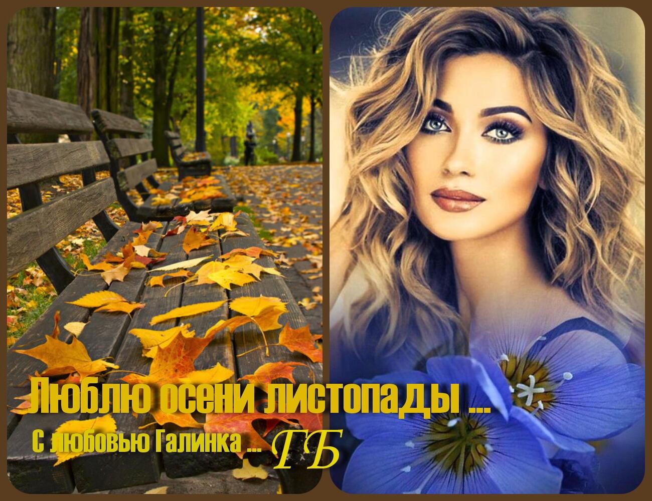Люблю осени листопады ...  Галинка Багрецова