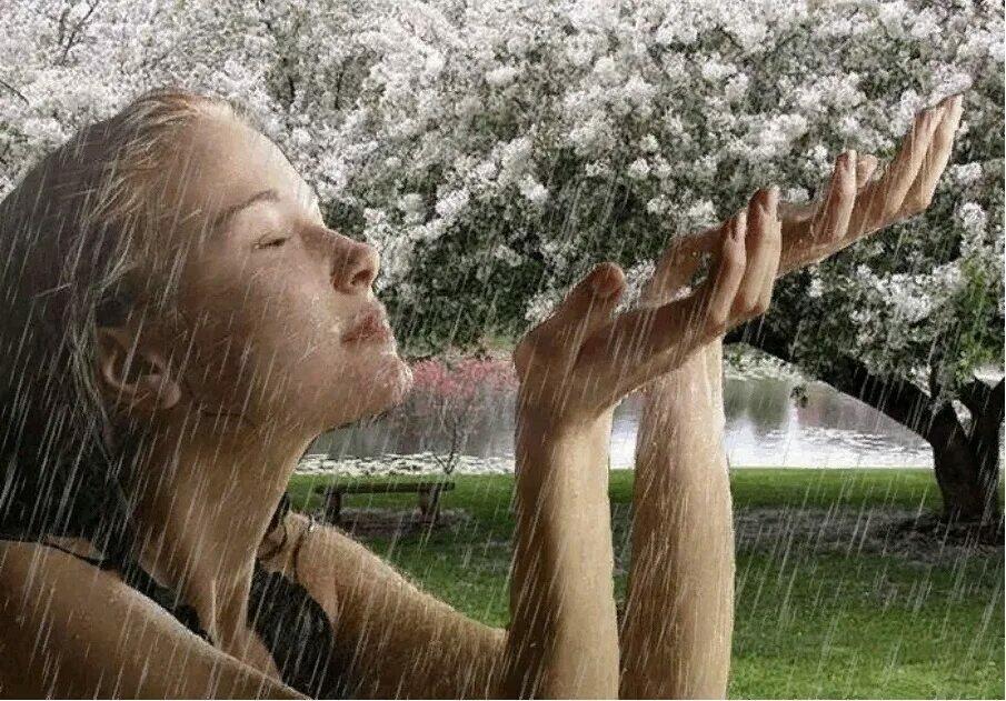 Радуюсь дождинке