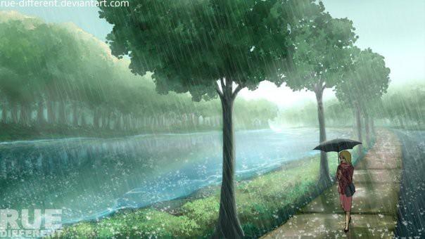 Уютный дождь.