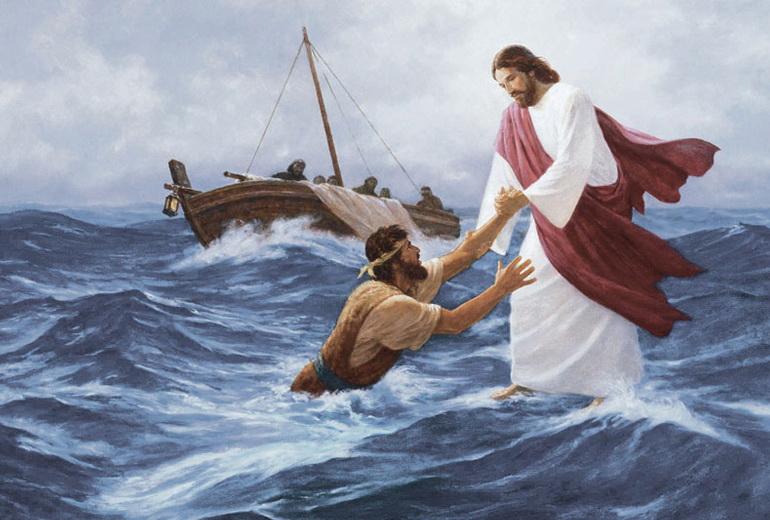 Иисус ходит по морю