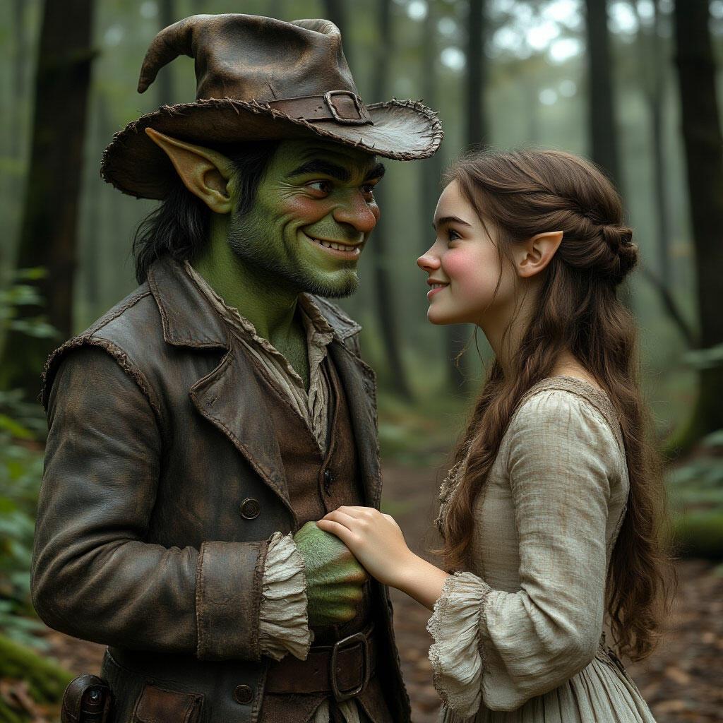 Тролль хитрец и смышленая девушка