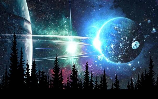 Земля вертится по кругу.