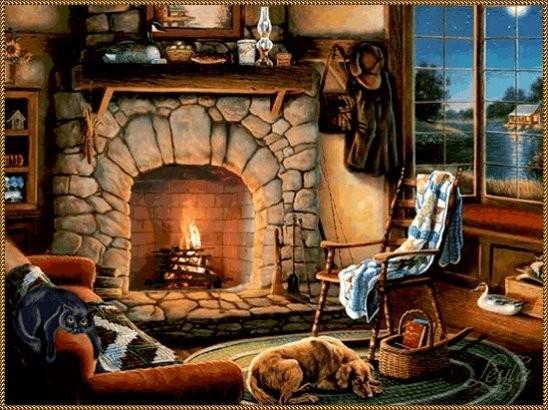 Я сижу у камелька...