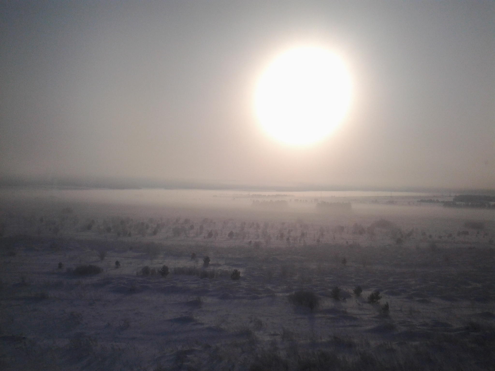 Мороз и солнце.Вид из окна. Зарисовка в стихах.