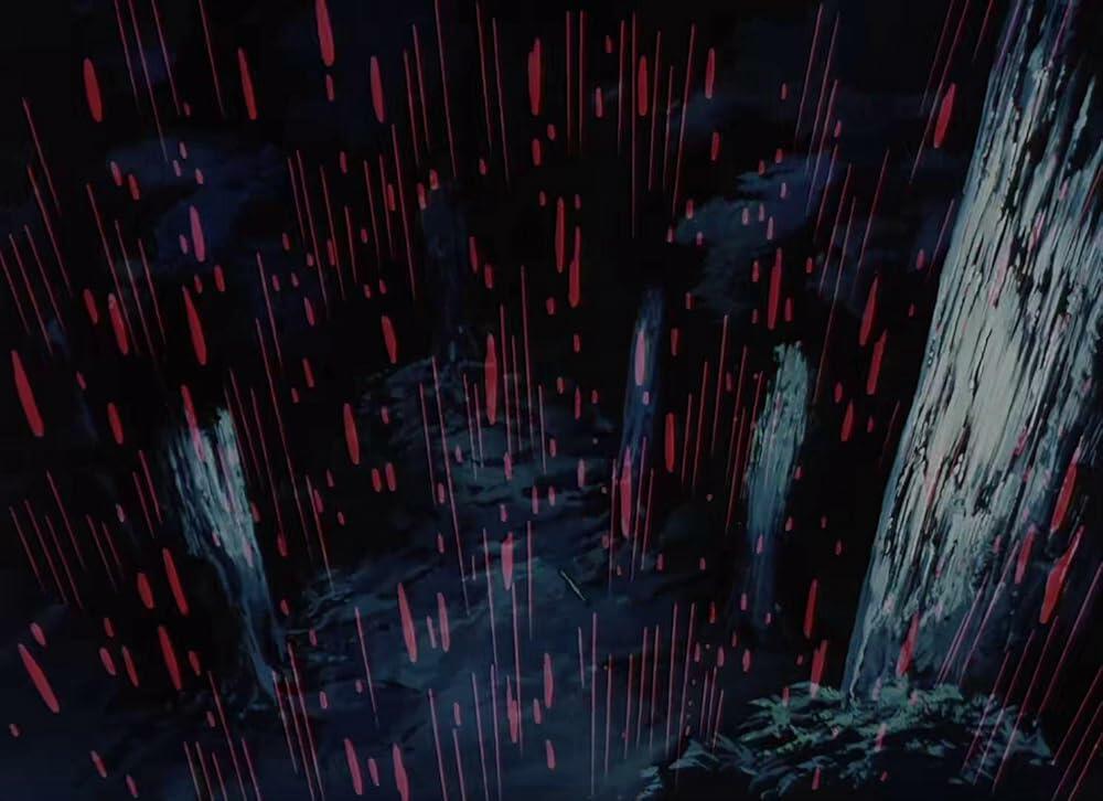 Кровь, капли дождя и - голубые глаза