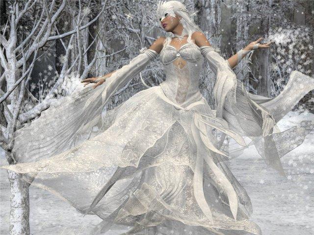 В снежном танце без устали кружится...