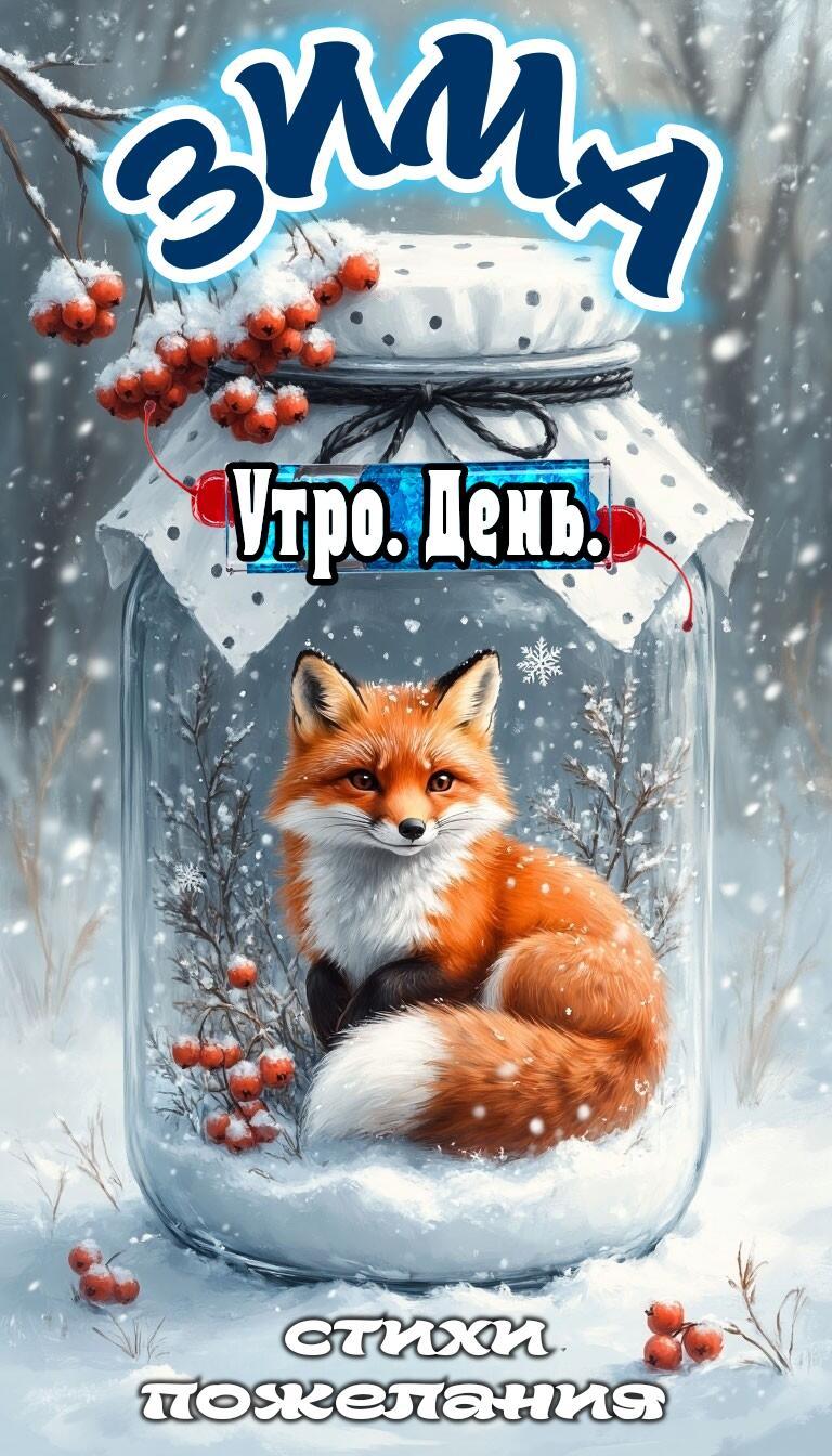 ДЕКАБРЬ. УТРО. ДЕНЬ - стихи для открыток