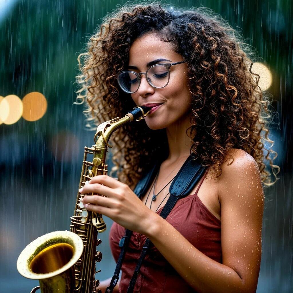 В душе играет саксофон