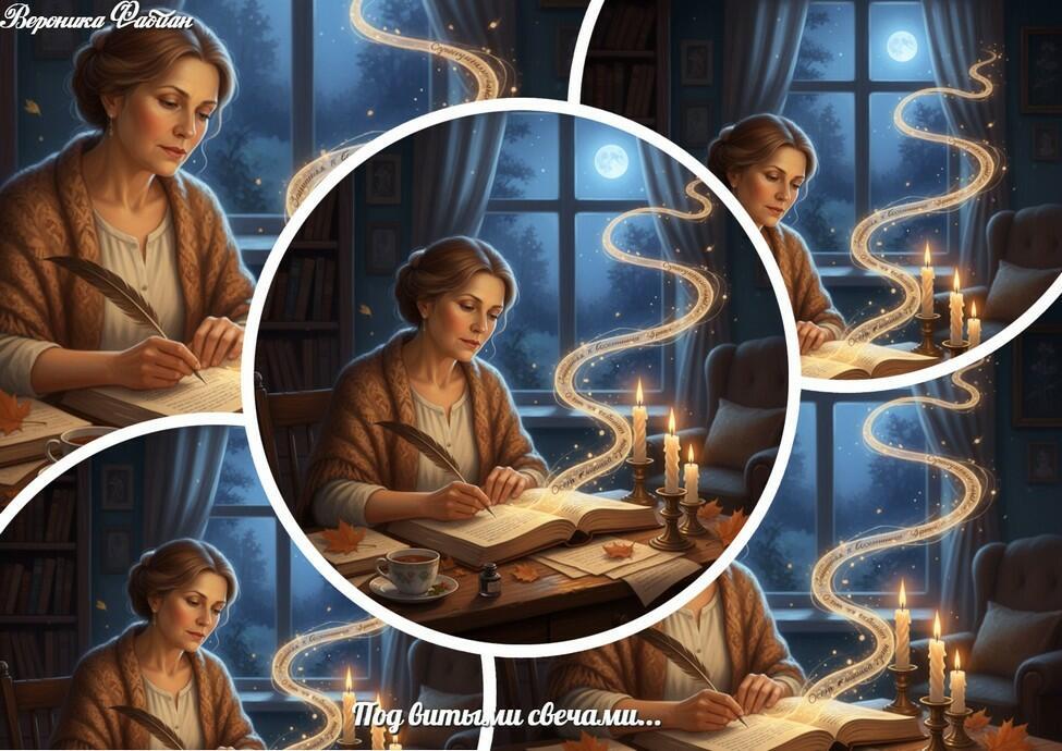 Под витыми свечами...