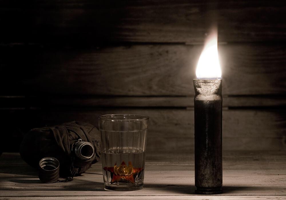 Гильза снаряда.