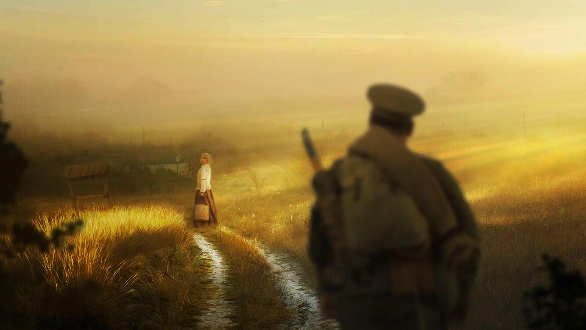 Ой, по полюшку, по чистому... (Читает Есения)