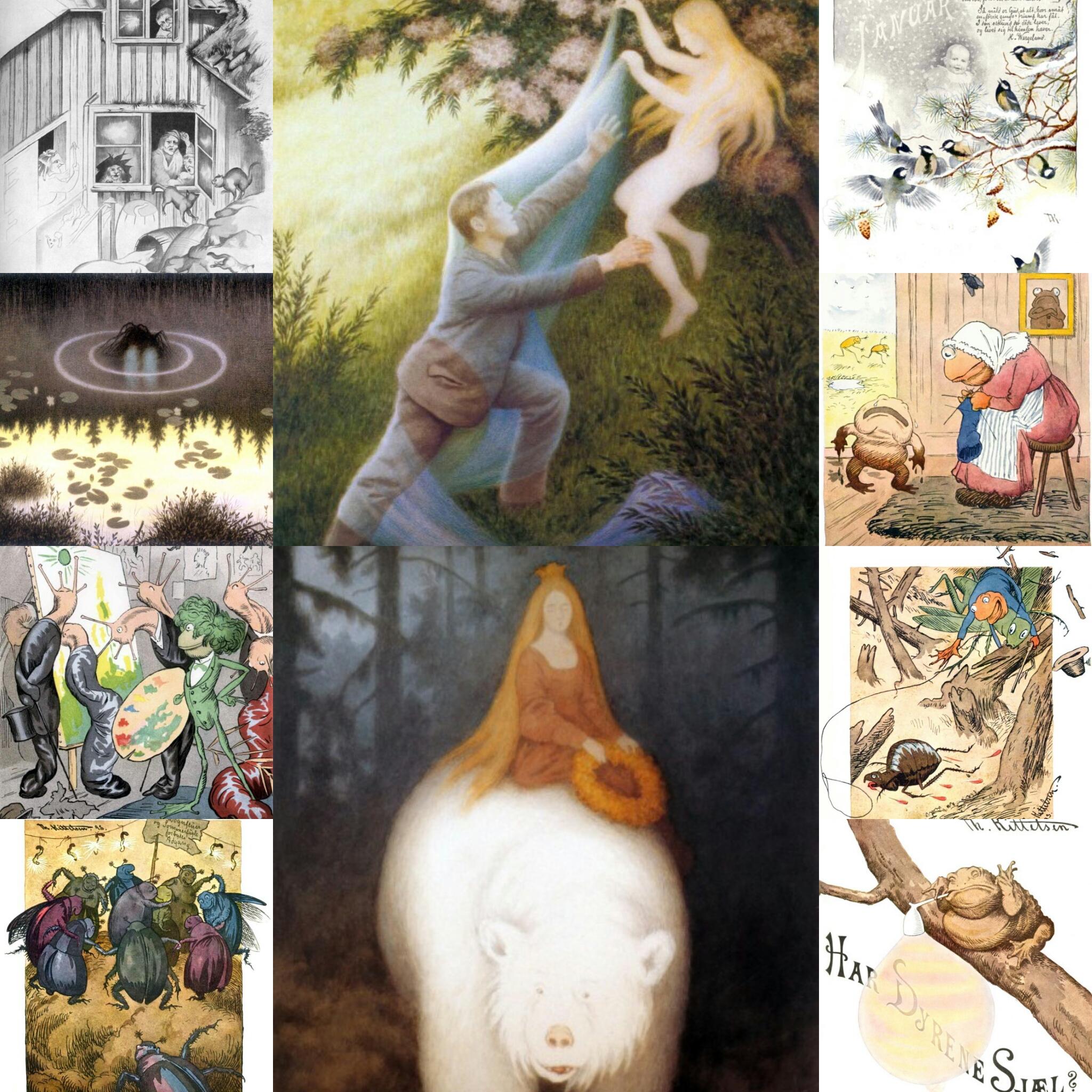 Мир сказок и  троллей Теодора Киттельсена