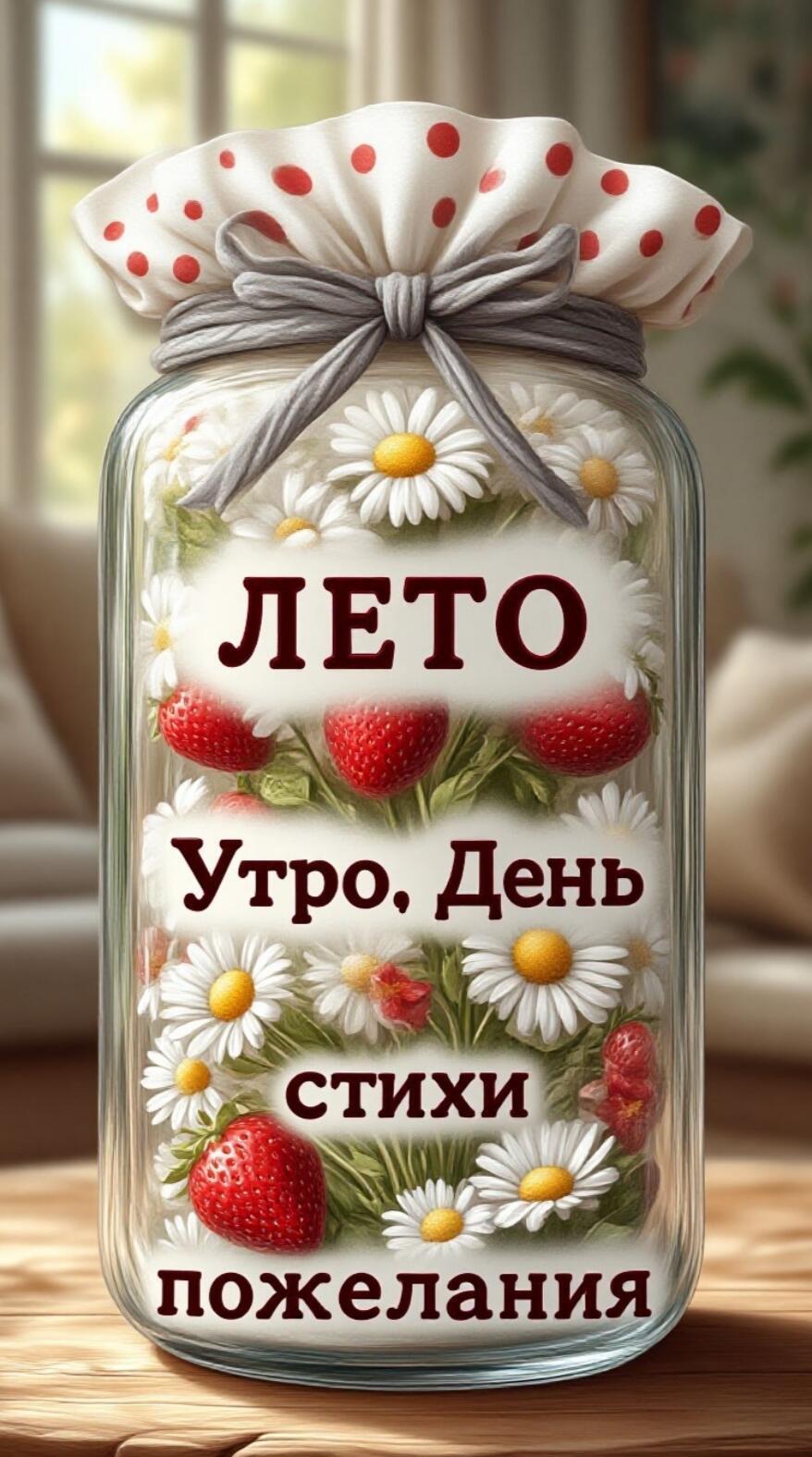 ЛЕТО- УТРО -ДЕНЬ стихи для открыток пожеланий