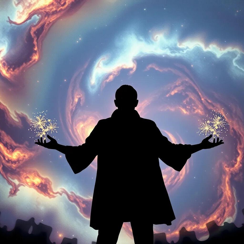 В ладонях искры