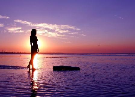 Смотрю на синий океан...