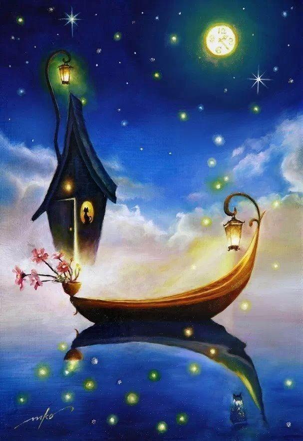 На небесной лодочке ....