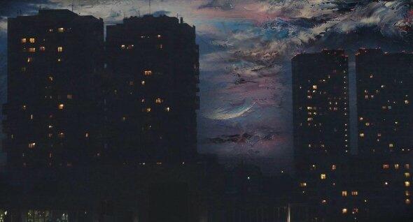 Город, окутанный ночью