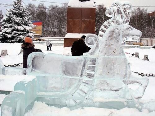 В снежном городке