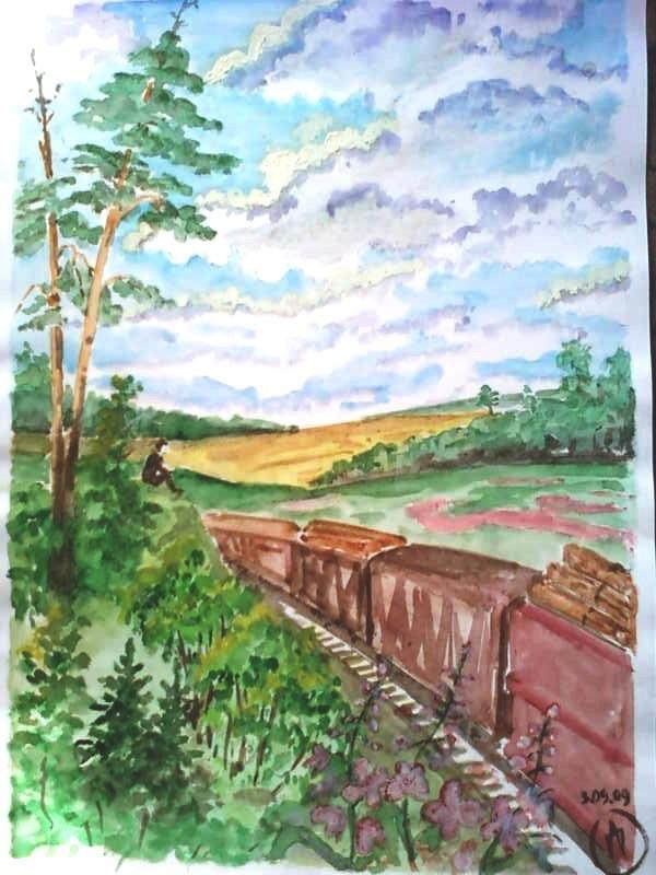 На пригорке пролеска...