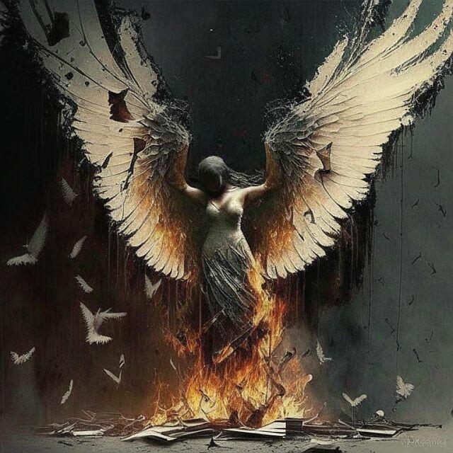 Переломанные и сожжённые...