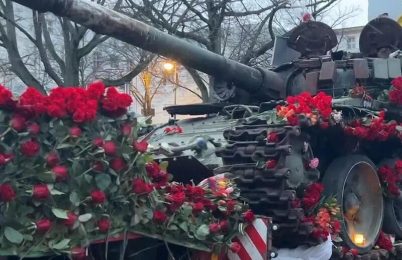 Русский танк в Берлине