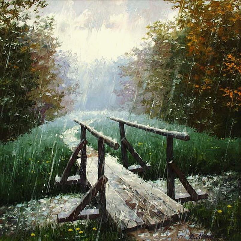 Стихотворение «Весенний дождь», поэт Лаптева Людмила