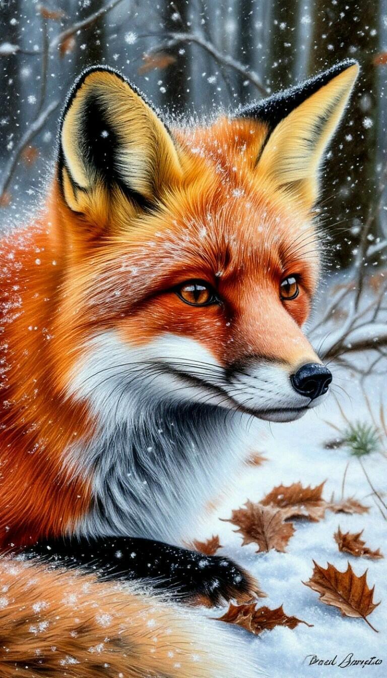 Белая лиса.