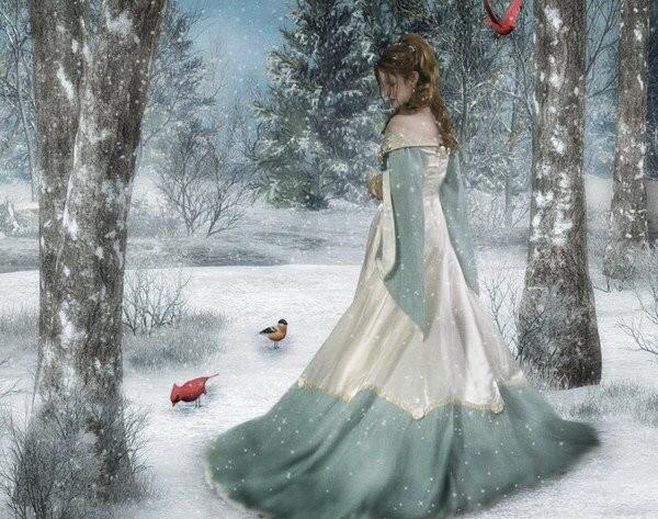 В снежном платье с морозным узором