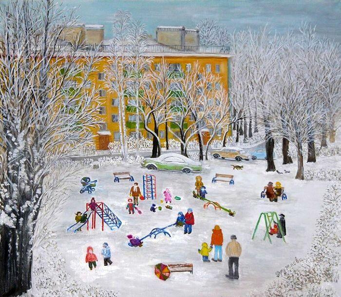 Кришна, Будда и первый снег!