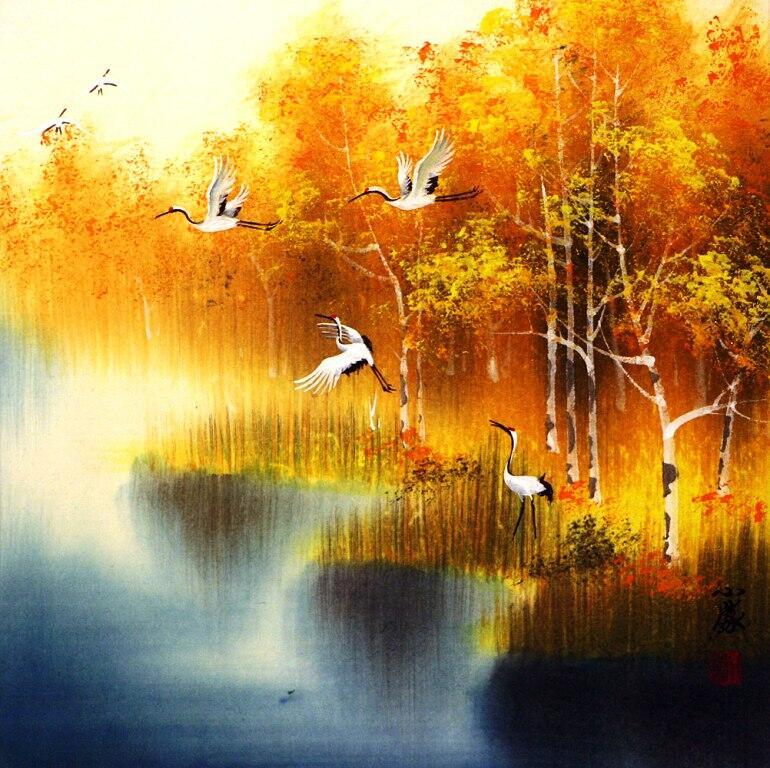 Мы прислонились к осени