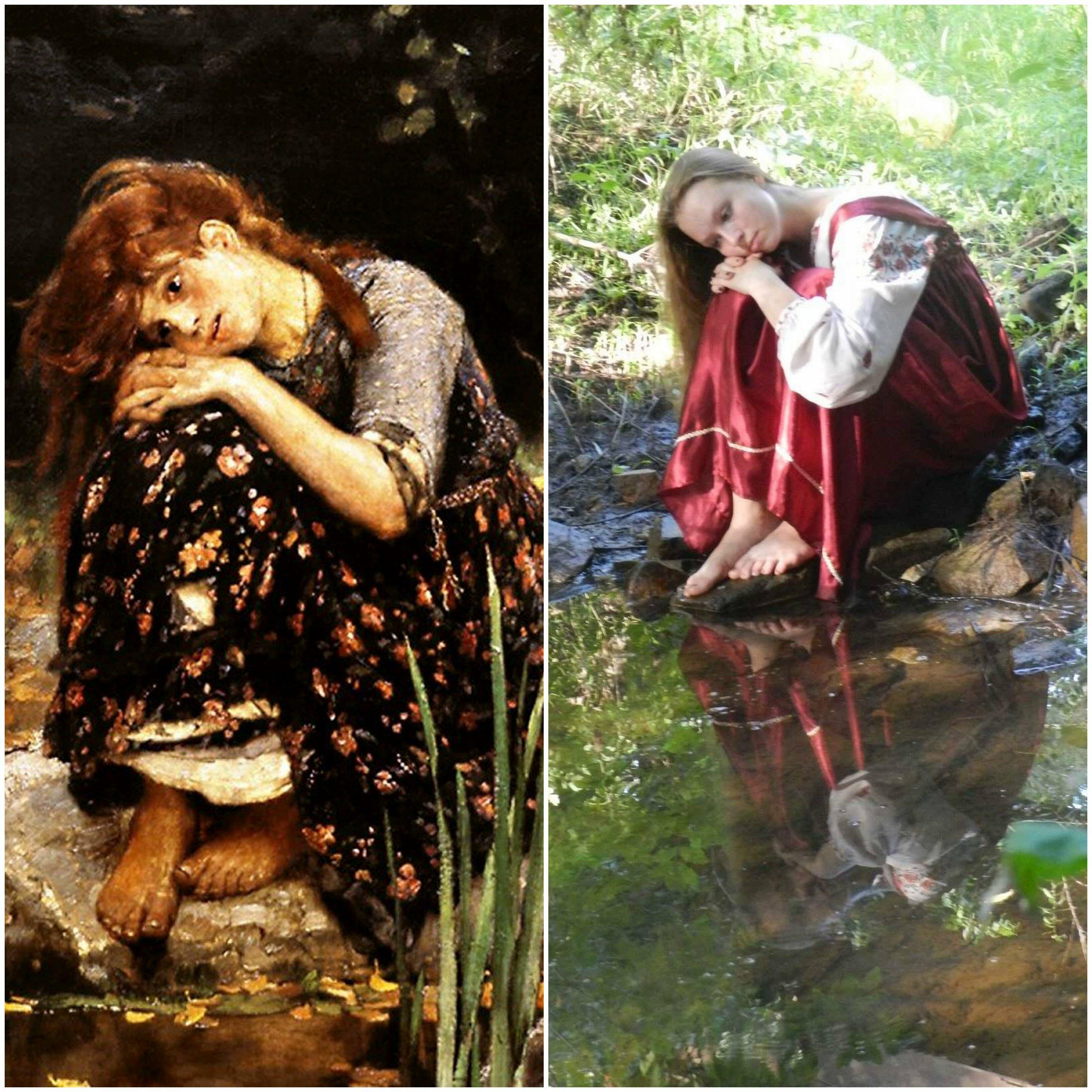 У пруда Алёнушка...(стихи + песня)