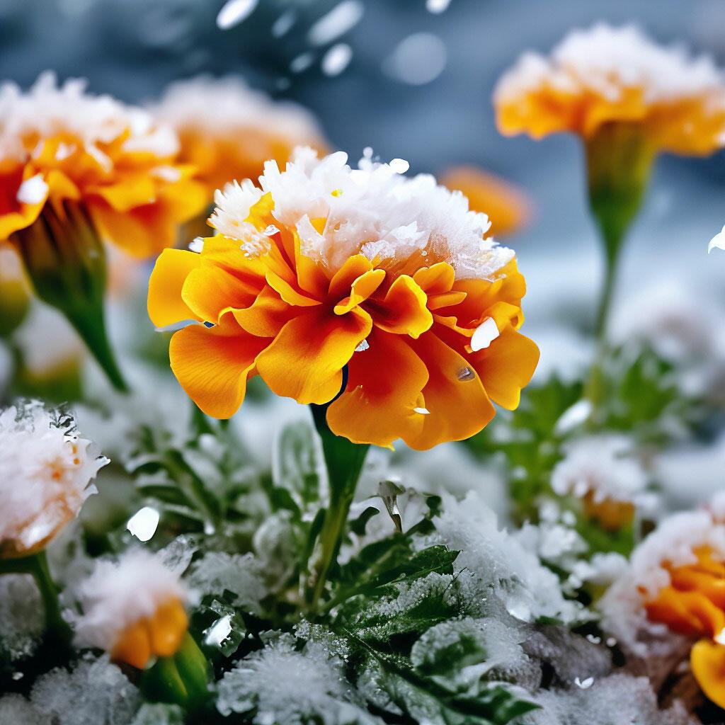 На раскрашенной клумбе 