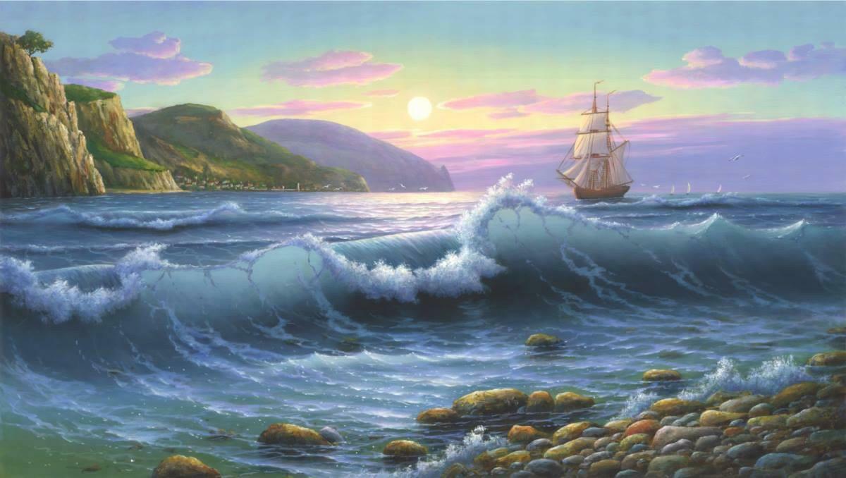 Диптих. Море тихое и звёзды...  