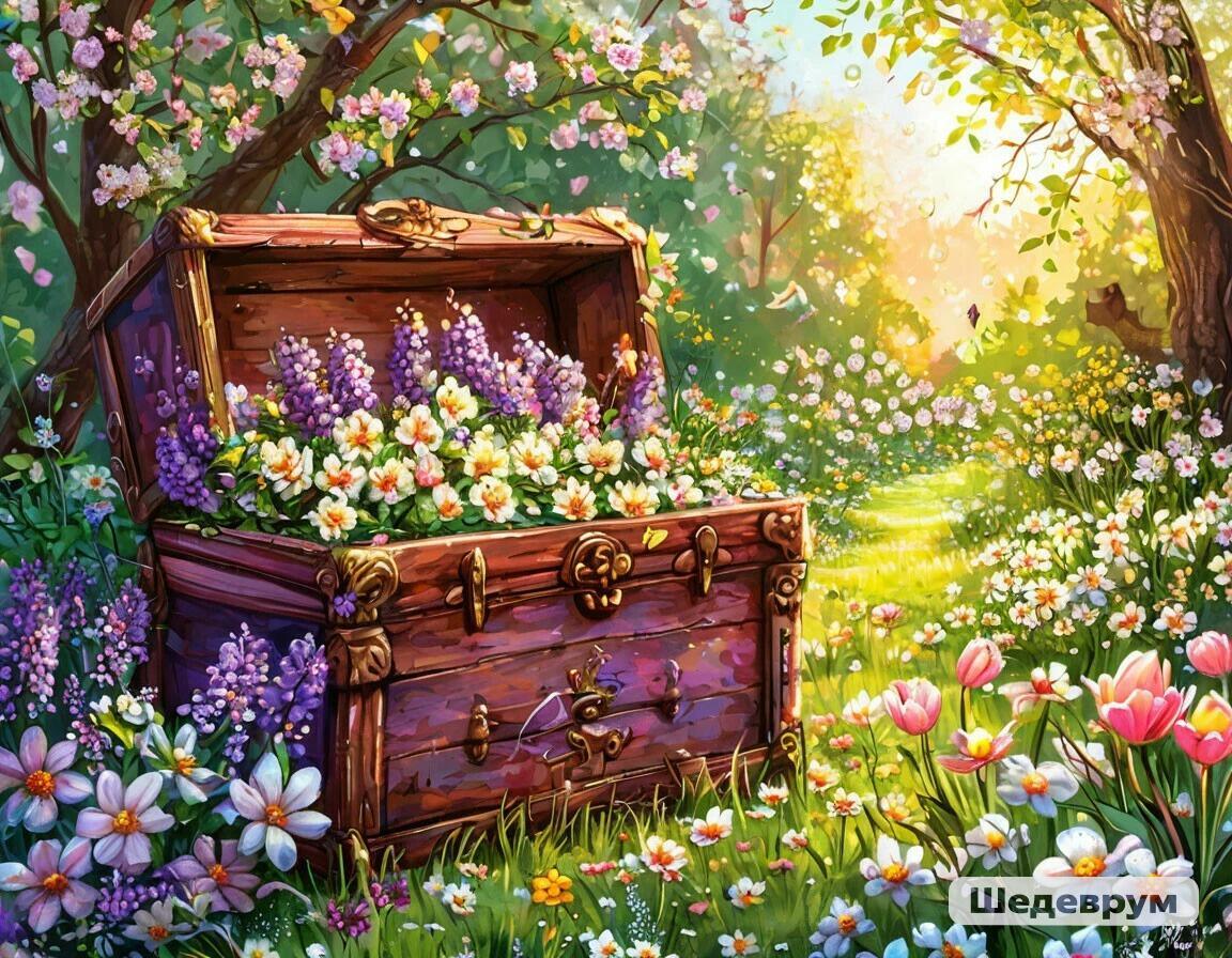 Достала весна сундучок