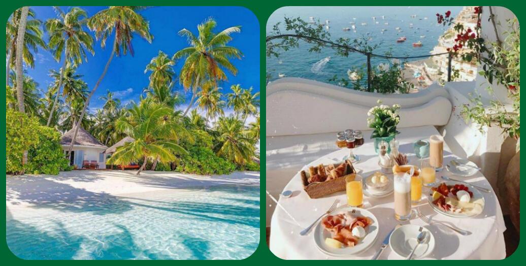 Прекрасное море и белый песок,