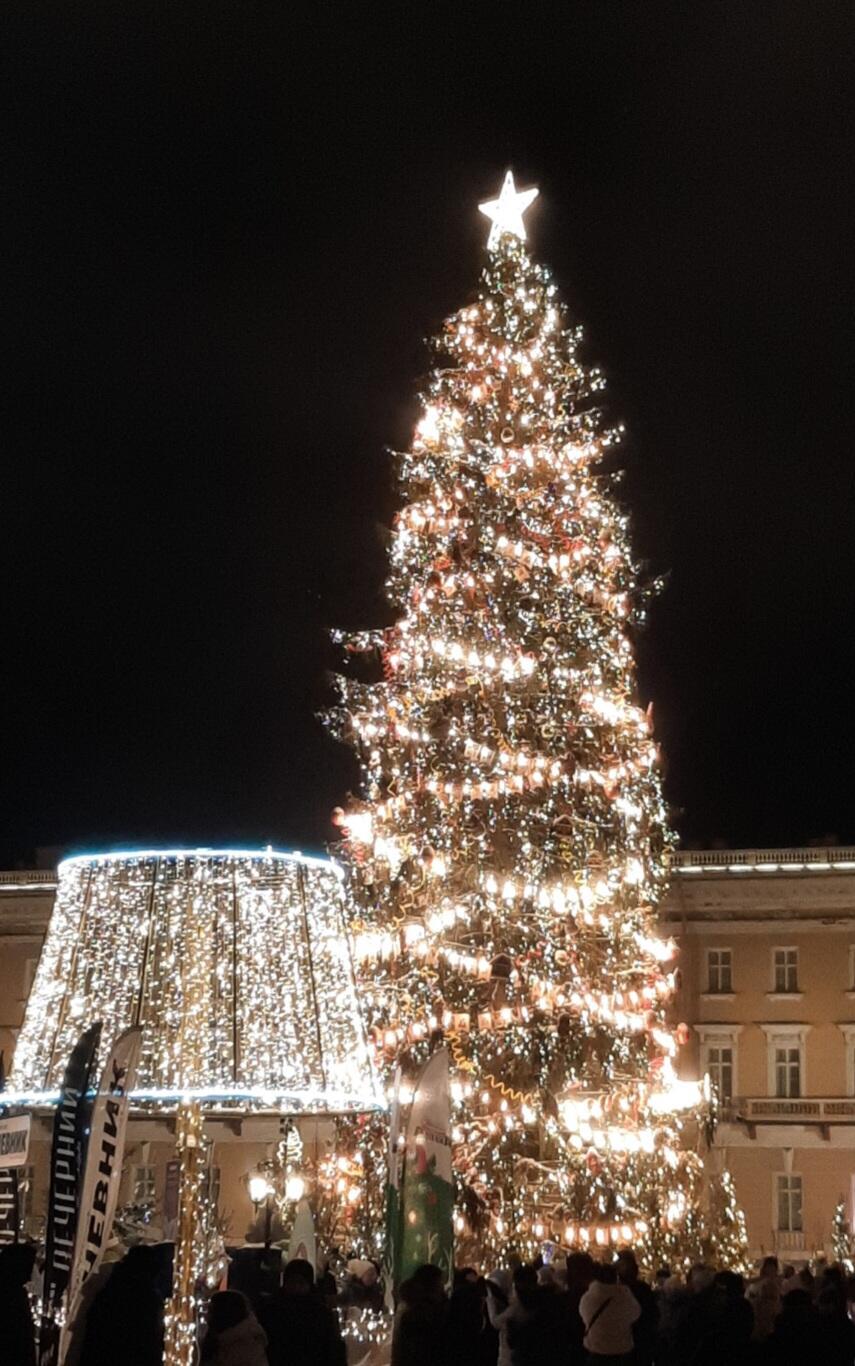 В Петербург заглянула зима