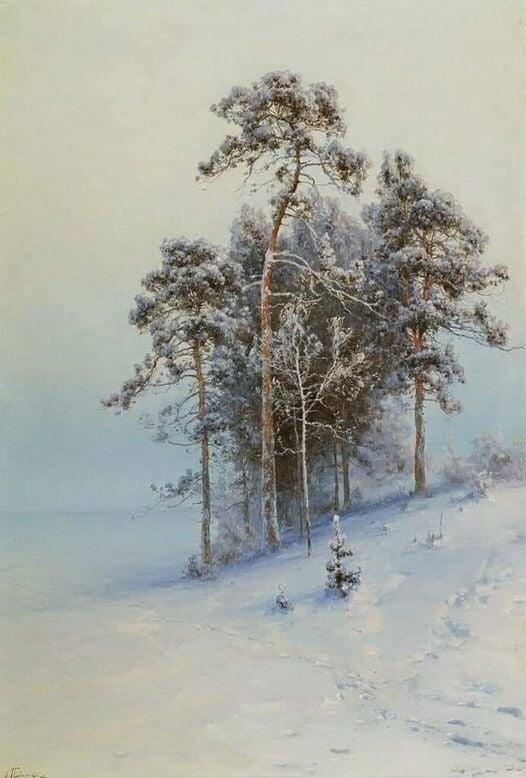 зима.    разлеглась по холмам....