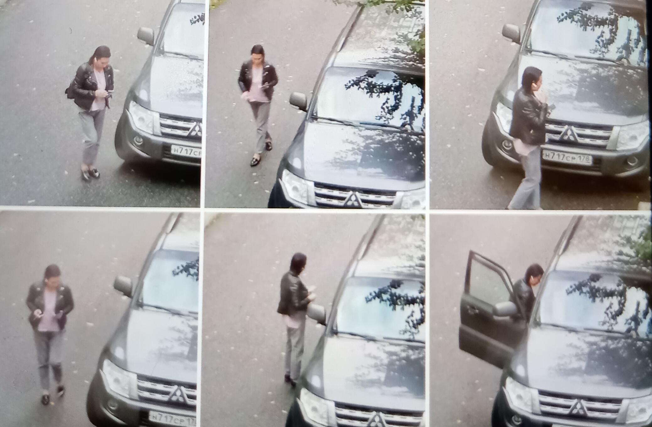 Девушка и Мицубиши