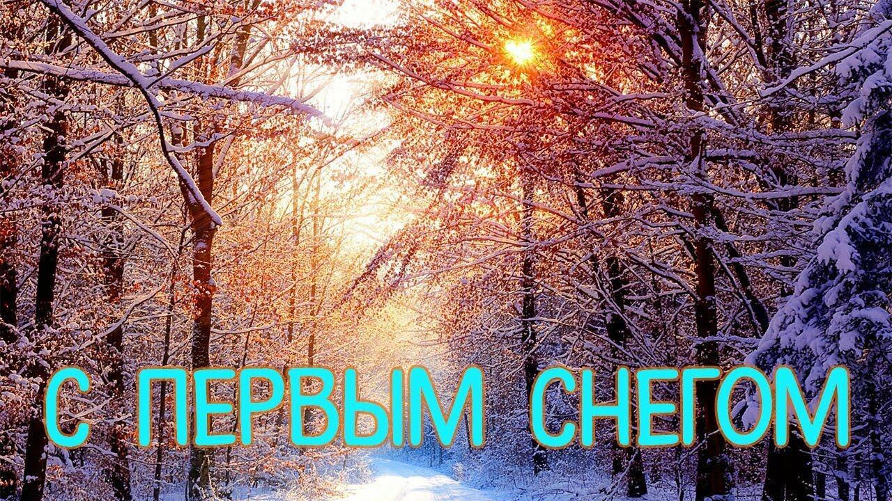 Упал на землю первый снег