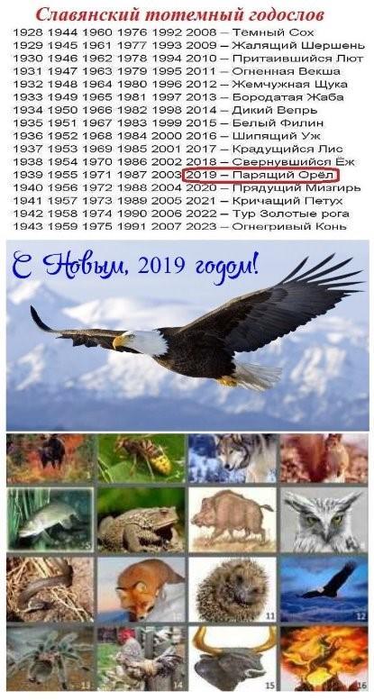 2019 Славянский тотемный годослов