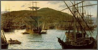 гавань,пирс и паруса