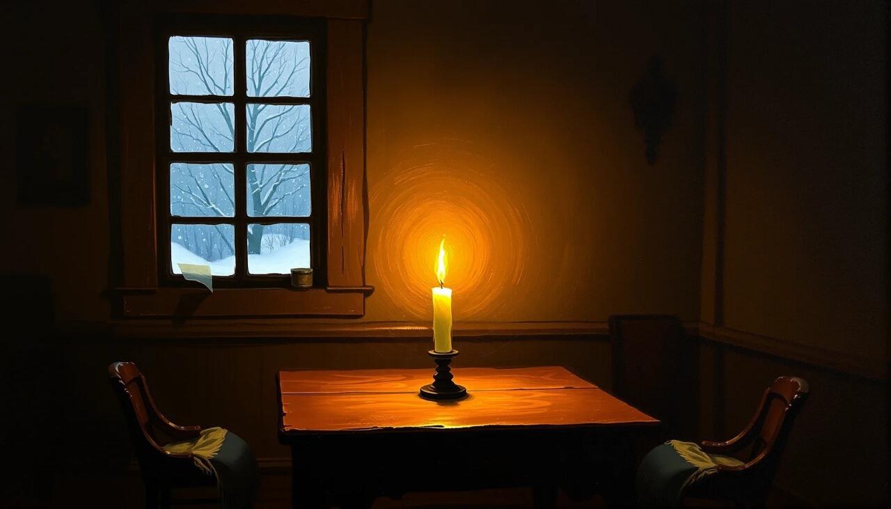 А в комнате свечи