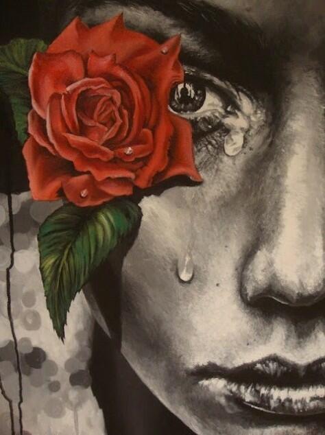 На лепески роняя слёзы... (на китайском языке)