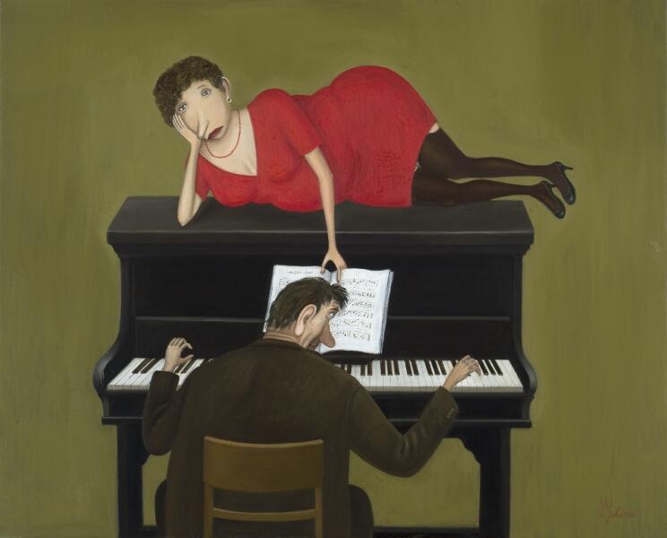 Муза в красном