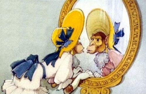 В ЗЕРКАЛО СВОЁ СМОТРЮ,СМОТРЮ, НО СЕБЯ НЕ УЗНАЮ.